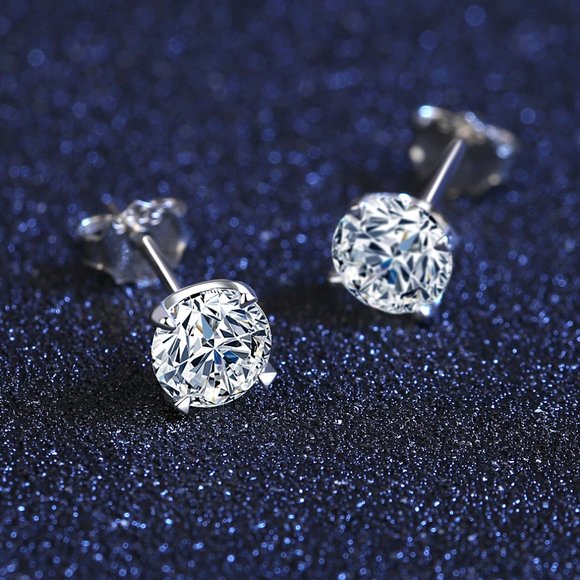 1 Carats Moissanite Stud Earrings- Ideal Gift For Her - Picture 3 of 4